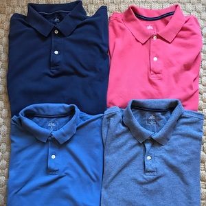 Lot of 4 Gap men’s modern pique polo shirts large